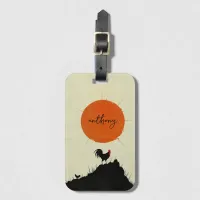 Sunrise and the Crowing Rooster Luggage Tag