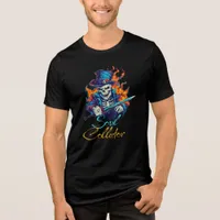 Soul Collector Skull Fire Flame Halloween T-Shirt