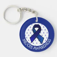 ME/CFS Syndrome Awareness Ribbon  Classic Round St Keychain