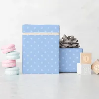 Pastel and Light Blue Small Polka Dots Wrapping Paper