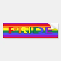 LGBT Pride Rainbow Flag Bumper Sticker