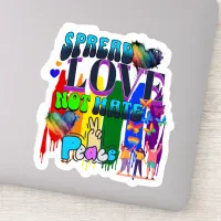 Spread Love Not Hate | LGBTQI+ Pride Sticker