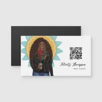 Black Queen Beauty Fashion Hair QR Code