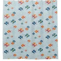 Colorful Pattern Modern Cute Fish Shower Curtain