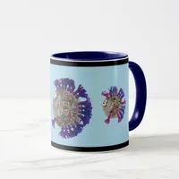 Mug - Purple Fish Family