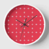 Christmas Holiday Charm Pattern 09 -  Clock