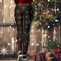 Merry & Bright Festive Black Leggings