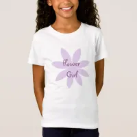 Purple Daisy Flower Girl T-Shirt