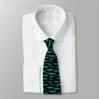 Barracuda Blue Pattern Neck Tie