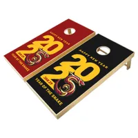 Red Gold Year of the Snake 2025 Cornhole Set