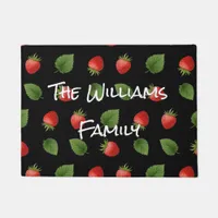 Cool Strawberries Fresh Fruit Pattern Personalized Doormat