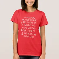 Holiday Snow Fantasy Slogan T-Shirt