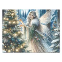  Fairy and Christmas Tree In the Enchanted Forest Tissue Paper