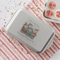 Cute Polar Bears Sing Have a Very Beary Christmas! Cake Pan