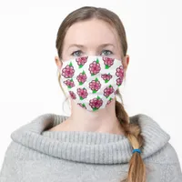 Magenta and Pink Floral Adult Cloth Face Mask