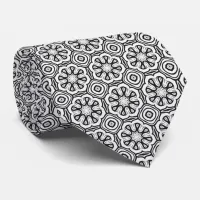Black and White Abstract Necktie