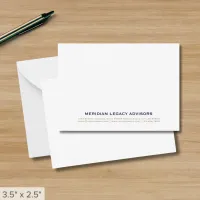 Minimalist Business Note Card