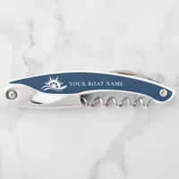 Nautical Boat Name Ship Wheel Waiter's Corkscrew