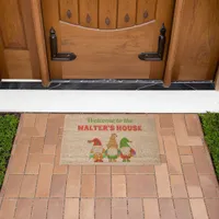 Cute Christmas Personalized Doormat