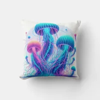 Glowing Ocean: Jellyfish Inspired Throw Pillows