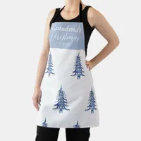 Blue Pagoda Custom Christmas Tree Apron