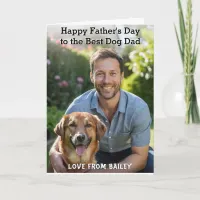 Best Dog Dad Personalized Pet Photo Father's Day Card