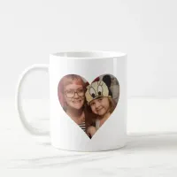 Personalized Heart Photo and Message for Mom Coffee Mug