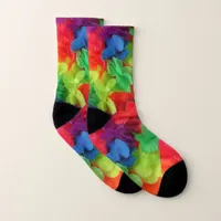 Luau Party Hawaiian Flower Garland Polynesian Socks