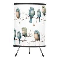 Whimsical Birds on Branches Timeless Elegance Tripod Lamp