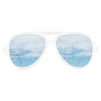 Blue Skies and Clouds Uplifting Summer Sky Aviator Sunglasses