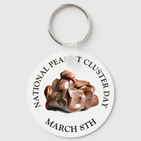 National Peanut Cluster Day March 8th Key Chain