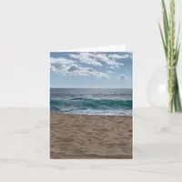 Blank Coastal Beach Card