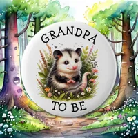 Grandpa to be | Woodland Themed Baby Shower  Button