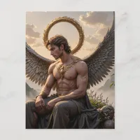 Sexy Male Angel Postcard