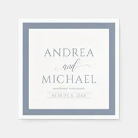 Wedding Napkins | Luxe Calligraphy (Dusty Blue)