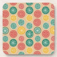 Colorful Lemons Beverage Coaster