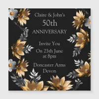 Celebrate 50 Years of Love and Togetherness Magnetic Invitation