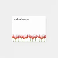Elegant Maple Leaf Tulips Post-it Notes