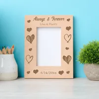 Always and Forever Personalized Romantic Etched Frames