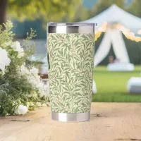 William Morris Willow Bough Pattern Monogrammed Insulated Tumbler