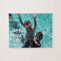 Happy Father's Day Family Photo Jigsaw Puzzle