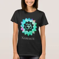 *~* OM AUM Symbol Spiritual Lotus Flower Mandala T-Shirt