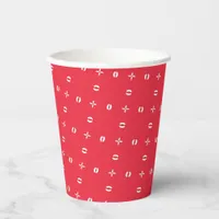 Christmas Holiday Charm Pattern 09 -  Paper Cups