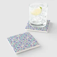 Abstract Floral Pattern - Stone Coaster