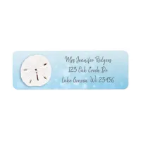 Blue Sand Dollar Beachy Label