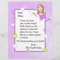 Letter from the Tooth Fairy Flyer