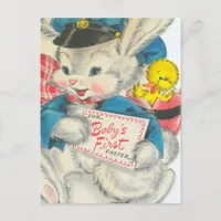 Adorable Baby's First Easter Postcard