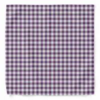 Purple Plaid Bandana