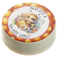 Honey bee themed Girl's Baby Shower Personalized Chocolate Covered Oreo