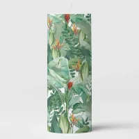 Tropical Botancial Pillar Candle